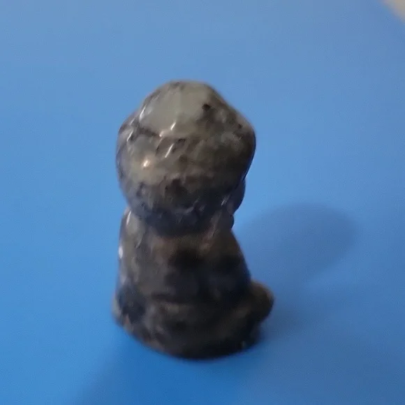 Figurine Larvakite Crystal Buddha - Picture 2 of 6